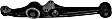 TC864 Front, Driver Side, Lower Control Arm, Without ball joint(s), Forged