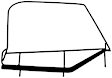 DF200TJ Direct Fit Soft Top Half Door Frame, Set of 2