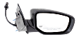 Passenger Side Mirror, Power Adjust, Manual Folding, Heated, Paintable, No Signal Light, No Memory, No Puddle Light, No Auto-Dimming, No Blind Spot Feature