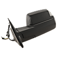 Driver Side Towing Mirror, Power Adjust, Heated, Power Folding, Textured Black, In-housing Signal Light, No Memory, With Puddle Light, With Blind Spot Glass, With Temperature Sensor