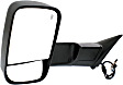 2018 Ram 2500 - Driver Side Towing Mirror, For Models With  Package, Power Adjust, Heated, Textured Black, Power Folding, In-housing Signal Light, With Blind Spot Glass, With Memory, With Puddle Light, No Auto-Dimming