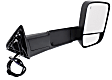 2013-2018 Ram 2500 - Passenger Side Towing Mirror, Power Adjust, Heated, Power Folding, Textured Black, In-housing Signal Light, With Memory, With Puddle Light, No Auto-Dimming, With Blind Spot Glass