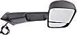 2013-2018 Ram 2500 - Passenger Side Towing Mirror, Power Adjust, Heated, Power Folding, Textured Black, In-housing Signal Light, With Memory, With Puddle Light, No Auto-Dimming, With Blind Spot Glass