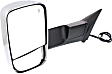 Driver Side Towing Mirror, Power Adjust, Heated, Power Folding, Chrome, In-housing Signal Light, With Memory, With Puddle Light, With Blind Spot Glass, With Temperature Sensor