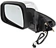Driver Side Mirror, Power Adjust, Heated, Manual Folding, Chrome, In-housing Signal Light, With Memory, No Puddle Light, No Auto-Dim, No Blind Spot Feature