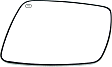 Driver Side Mirror Glass, Heated, No Blind Spot Feature