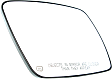 2018 Dodge Journey - Mirror Glass Passenger Side, Heated, No Blind Spot Feature, No Signal Light