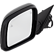 Driver Side Mirror, Power Adjust, Manual Folding, Heated, Paintable, No Signal Light, No Memory, No Puddle Light, No Auto-Dimming, With Blind Spot Detection in Glass