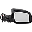 Passenger Side Mirror, Power Adjust, Manual Folding, Heated, Paintable, No Signal Light, No Memory, No Puddle Light, No Auto-Dimming, With Blind Spot Detection in Glass