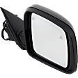 Passenger Side Mirror, Power Adjust, Manual Folding, Heated, Paintable, No Signal Light, No Memory, No Puddle Light, No Auto-Dimming, With Blind Spot Detection in Glass