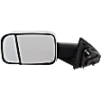 Driver Side Towing Mirror, Power Adjust, Heated, Manual Folding, Chrome, In-housing Signal Light, With Memory, With Puddle Light, No Auto-Dim, With Blind Spot Glass