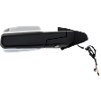 Passenger Side Towing Mirror, Power Adjust, Heated, Manual Folding, Chrome, In-housing Signal Light, With Memory, With Puddle Light, No Auto-Dim, With Blind Spot Glass
