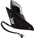 Driver Side Mirror, Non-Towing, Power, Power Folding, Heated, Chrome, In-housing Signal Light, With Memory, With Puddle Light, No Auto-Dimming, No Blind Spot Feature