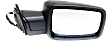 2017 Ram 1500 - Passenger Side Mirror, Power Adjust, Heated, Textured Black, Power Folding, In-housing Signal Light, No Blind Spot Feature, No Memory, With Puddle Light, No Auto-Dimming