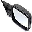 2017 Ram 1500 - Passenger Side Mirror, Power Adjust, Heated, Textured Black, Power Folding, In-housing Signal Light, No Blind Spot Feature, No Memory, With Puddle Light, No Auto-Dimming