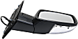 2017 Ram 1500 - Passenger Side Mirror, Power Adjust, Heated, Textured Black, Power Folding, In-housing Signal Light, No Blind Spot Feature, No Memory, With Puddle Light, No Auto-Dimming