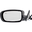 Driver Side Mirror, Power, Manual Folding, Heated, Paintable, No Signal Light, With memory, No Puddle Light, No Auto-Dimming, No Blind Spot Feature