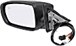 Driver Side Mirror, Power, Manual Folding, Heated, Paintable, No Signal Light, With memory, No Puddle Light, No Auto-Dimming, No Blind Spot Feature
