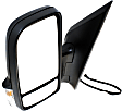 Driver Side Mirror, Non-Towing, Power, Manual Folding, Heated, Textured Black, In-housing Signal Light, No Memory, No Puddle Light, No Auto-Dimming, With Blind Spot Glass, Base Model