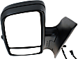 Driver Side Mirror, Non-Towing, Power, Manual Folding, Heated, Textured Black, In-housing Signal Light, No Memory, No Puddle Light, No Auto-Dimming, With Blind Spot Glass, Base Model