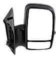 Passenger Side Mirror, Non-Towing, Power, Manual Folding, Heated, Textured Black, In-housing Signal Light, No Memory, No Puddle Light, No Auto-Dimming, With Blind Spot Glass, Base Model