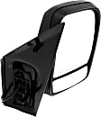 Passenger Side Mirror, Non-Towing, Power, Manual Folding, Heated, Textured Black, In-housing Signal Light, No Memory, No Puddle Light, No Auto-Dimming, With Blind Spot Glass, Base Model