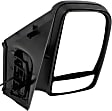Passenger Side Mirror, Non-Towing, Manual Adjust, Manual Folding, Non-Heated, Textured Black, In-housing Signal Light, No Memory, Puddle Light, and Auto-Dimming, With Blind Spot Glass, Base Model