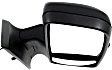 Passenger Side Mirror, Non-Towing, Manual Adjust, Manual Folding, Non-Heated, Textured Black, In-housing Signal Light, No Memory, Puddle Light, and Auto-Dimming, With Blind Spot Glass, Base Model