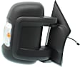 2014 Ram ProMaster 3500 - Passenger Side Mirror, Manual Adjust, Non-Heated, Textured Black, Manual Folding, In-housing Signal Light, No Blind Spot Feature, No Memory, No Puddle Light, No Auto-Dimming