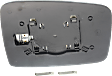 Driver Side Mirror Glass, Heated, No Blind Spot Feature, With Backing Plate, No Auto-dimming, For Models Without Towing Package