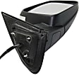 2011-2022 Dodge Durango - Passenger Side Mirror, Power Adjust, Heated, Manual Folding, Chrome, In-housing Signal Light, With Memory, No Puddle Light, No Auto-Dimming, With Blind Spot Detection in Glass