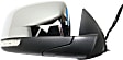 2011-2022 Dodge Durango - Passenger Side Mirror, Power Adjust, Heated, Manual Folding, Chrome, In-housing Signal Light, With Memory, No Puddle Light, No Auto-Dimming, With Blind Spot Detection in Glass