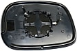 Driver Side Mirror Glass, Non-Heated, Non-Towing, Flat, For Models With Manual 6 x 9 Mirror, Without Towing Package