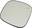 Driver Side Mirror Glass, Heated, Non-Towing, No Blind Spot Feature, Flat, For Models With Power Mirror, Fold-Away, Without Towing Package