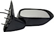 Passenger Side Mirror, Power Adjust, Non-Heated, Manual Folding, Textured Black, No Signal Light, No Memory, No Puddle Light, No Auto-Dimming, No Blind Spot Feature
