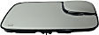 Passenger Side Mirror Glass, Heated, Towing, With Blind Spot Glass, Flat, With Backing Plate, For Models With Towing Package