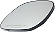 Passenger Side Mirror Glass, Heated, Convex, No Blind Spot Feature, With Backing Plate