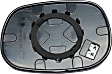 Passenger Side Mirror Glass, Heated, Convex, No Blind Spot Feature, With Backing Plate