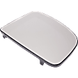 Mirror Glass, Driver Side, Upper, Non-Heated, No Blind Spot Sensor, Manual Folding, Non-Towing