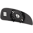 Mirror Glass, Passenger Side, Lower, Non-Heated, No Blind Spot Feature, For Models With Manual Folding Mirror, With Non-Towing Mirror