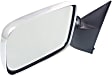 Driver Side Mirror, Manual Adjust, Non-Heated, Manual Folding, Chrome, No Signal Light, No Memory, No Puddle Light, No Auto-Dim, No Blind Spot Feature