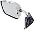 Driver Side Mirror, Manual Adjust, Non-Heated, Manual Folding, Chrome, No Signal Light, No Memory, No Puddle Light, No Auto-Dim, No Blind Spot Feature