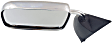 Driver Side Mirror, Manual Adjust, Non-Heated, Manual Folding, Chrome, No Signal Light, No Memory, No Puddle Light, No Auto-Dim, No Blind Spot Feature