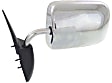 Driver Side Mirror, Manual Adjust, Non-Heated, Manual Folding, Chrome, No Signal Light, No Memory, No Puddle Light, No Auto-Dim, No Blind Spot Feature