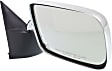 Passenger Side Mirror, Manual Adjust, Non-Heated, Manual Folding, Chrome, No Signal Light, No Memory, No Puddle Light, No Auto-Dim, No Blind Spot Feature