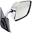 Passenger Side Mirror, Manual Adjust, Non-Heated, Manual Folding, Chrome, No Signal Light, No Memory, No Puddle Light, No Auto-Dim, No Blind Spot Feature