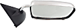 Passenger Side Mirror, Manual Adjust, Non-Heated, Manual Folding, Chrome, No Signal Light, No Memory, No Puddle Light, No Auto-Dim, No Blind Spot Feature
