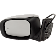 Driver Side Mirror, Power Adjust, Heated, Manual Folding, Chrome, In-housing Signal Light, With Memory, No Puddle Light, No Auto-Dim, With Blind Spot Detection in Glass