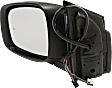 Driver Side Mirror, Power Adjust, Heated, Manual Folding, Chrome, In-housing Signal Light, With Memory, No Puddle Light, No Auto-Dim, With Blind Spot Detection in Glass