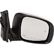 2013-2016 Chrysler Town & Country - Passenger Side Mirror, Power, Power Folding, Heated, Chrome, In-housing Signal Light, No Memory, Puddle Light, and Auto-Dimming, With Blind Spot Detection in Glass, 6 Cyl., 3.6L Engine